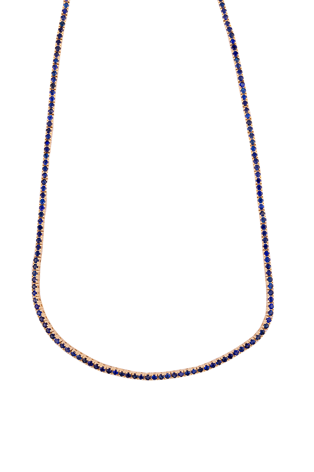 Blue Sapphire Tennis Necklace - PFF