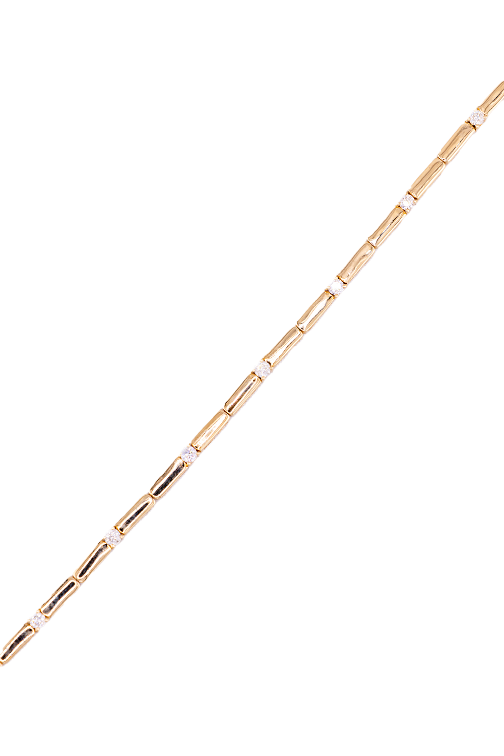 Baby Gold Bar + Diamond Tennis Bracelet