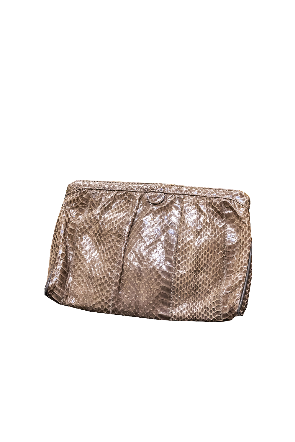 Taupe Snake Skin Bag