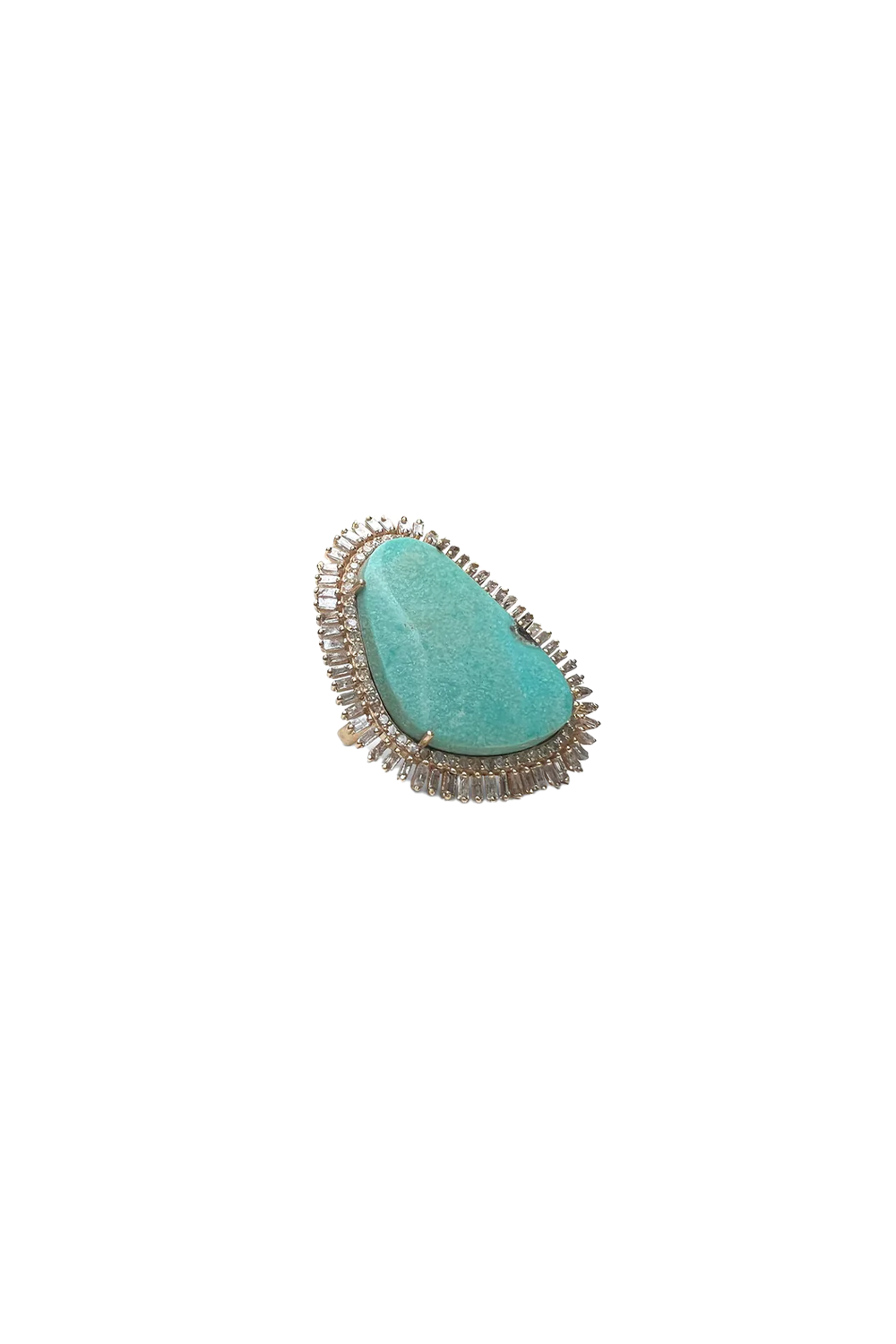 14k Campito Turquoise Diamond Ring