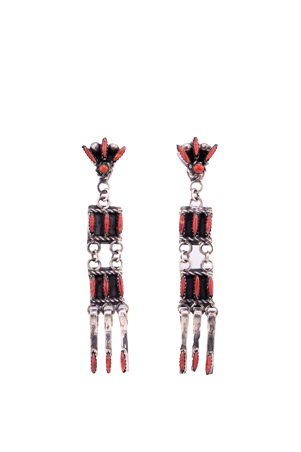 Zuni Petite Point Ladder Earrings