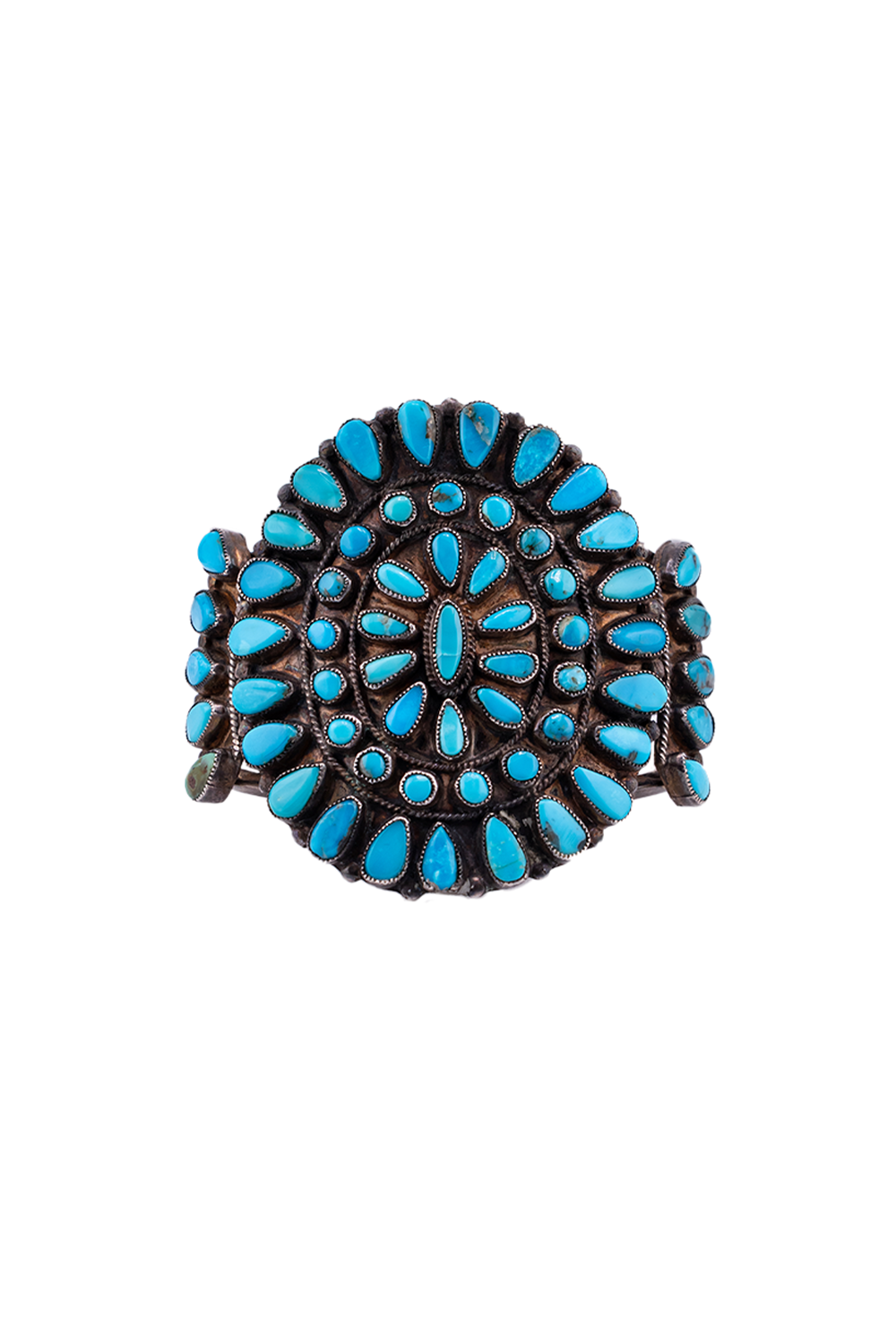 Blue Turquoise Cluster Bracelet