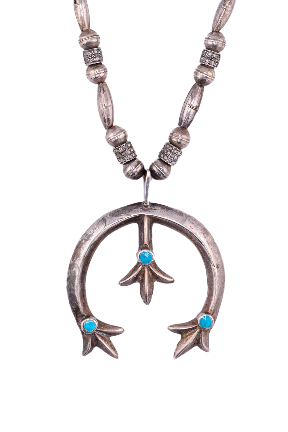 Vintage Navajo Naja Diamond Necklace