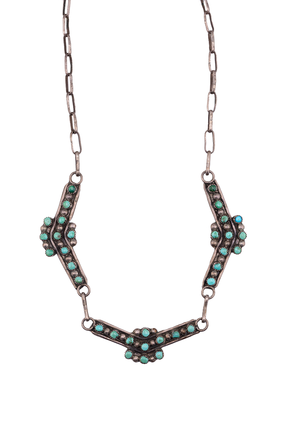 1930s Zuni Snake Eye Necklace