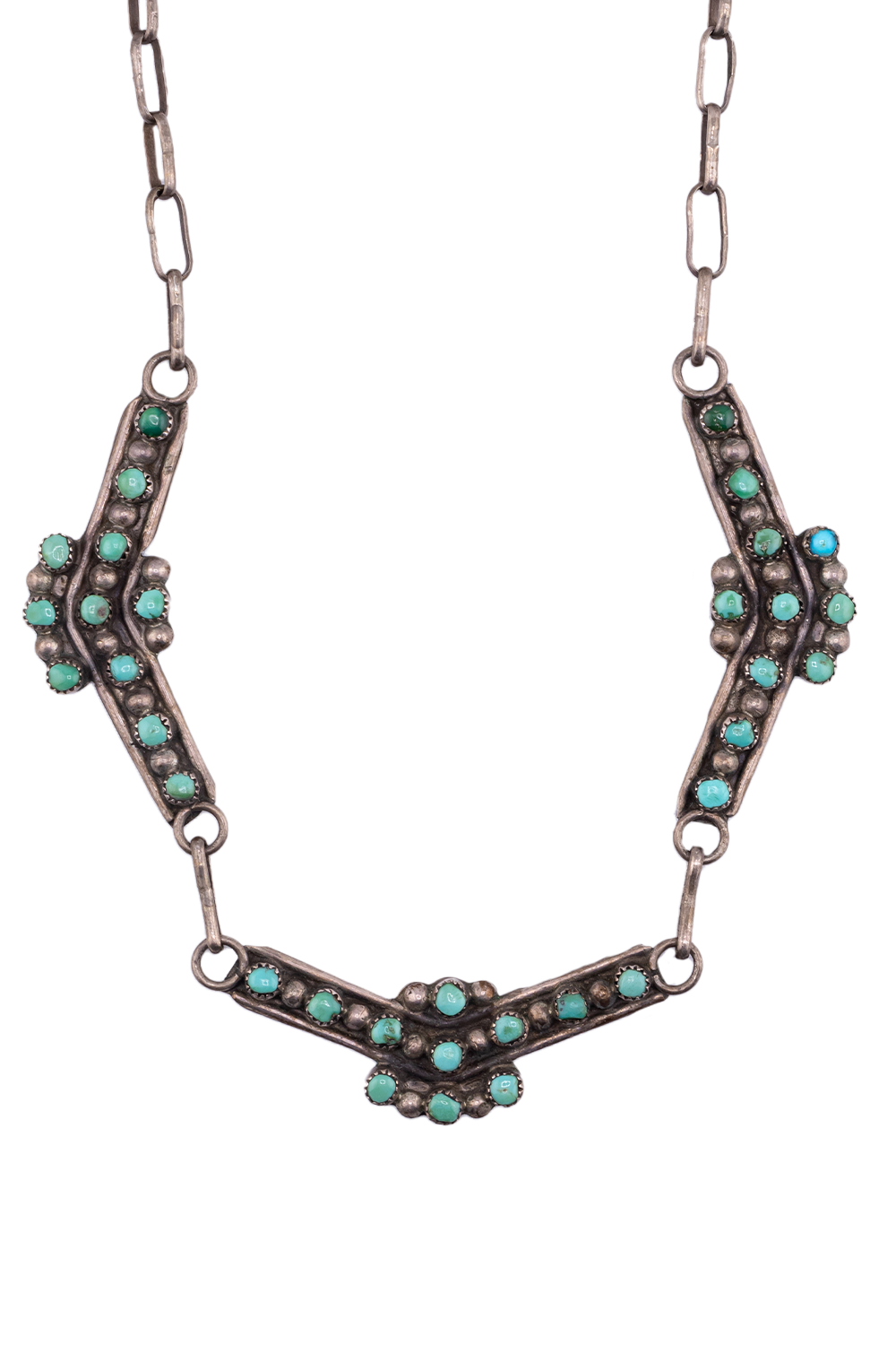 1930s Zuni Snake Eye Necklace