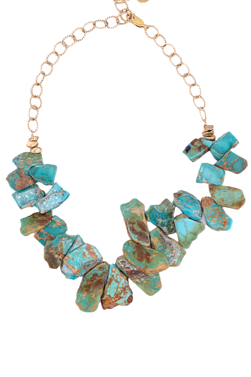 #8 Arizona Turquoise Slice Necklace