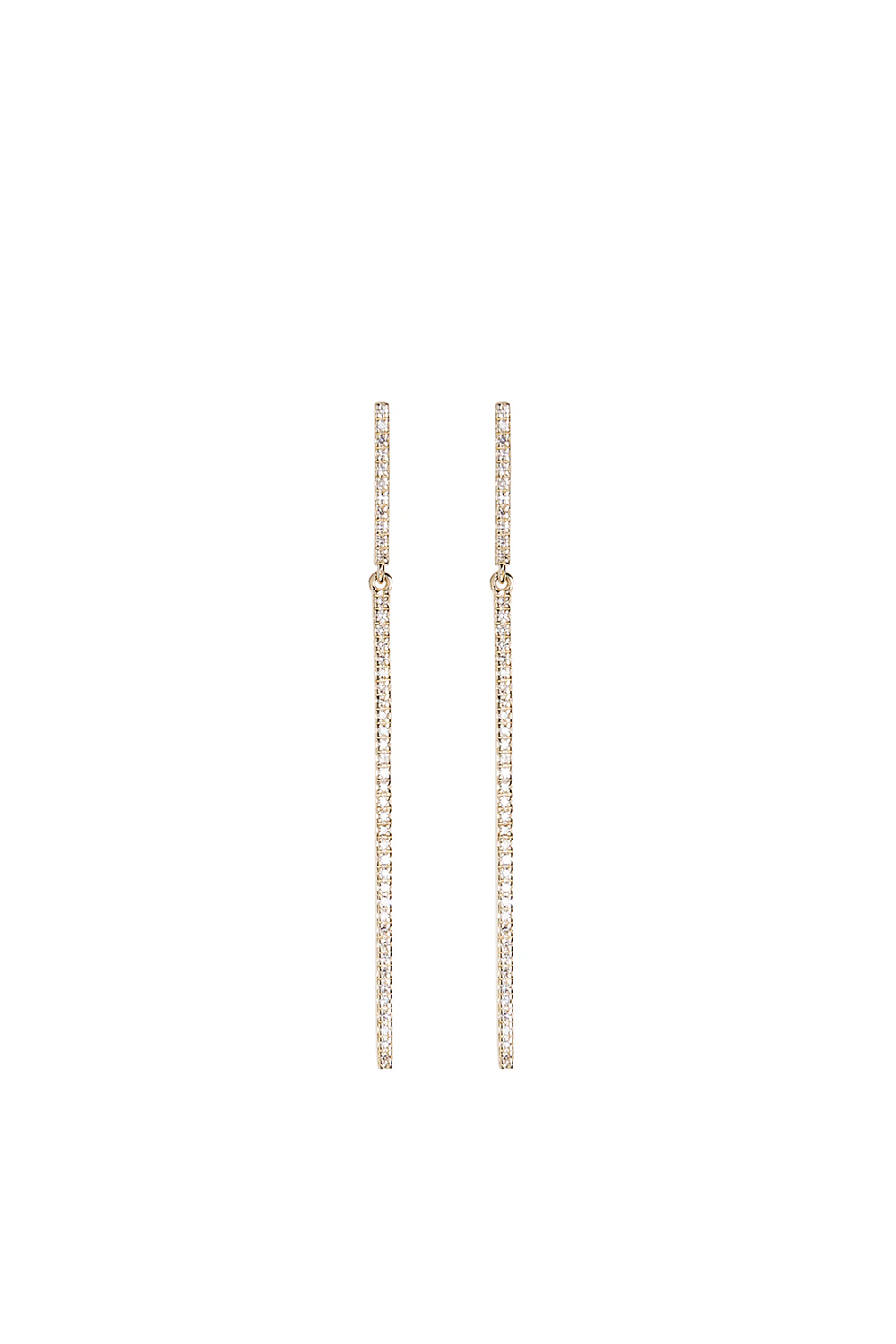 Medium Diamond Bar Earring