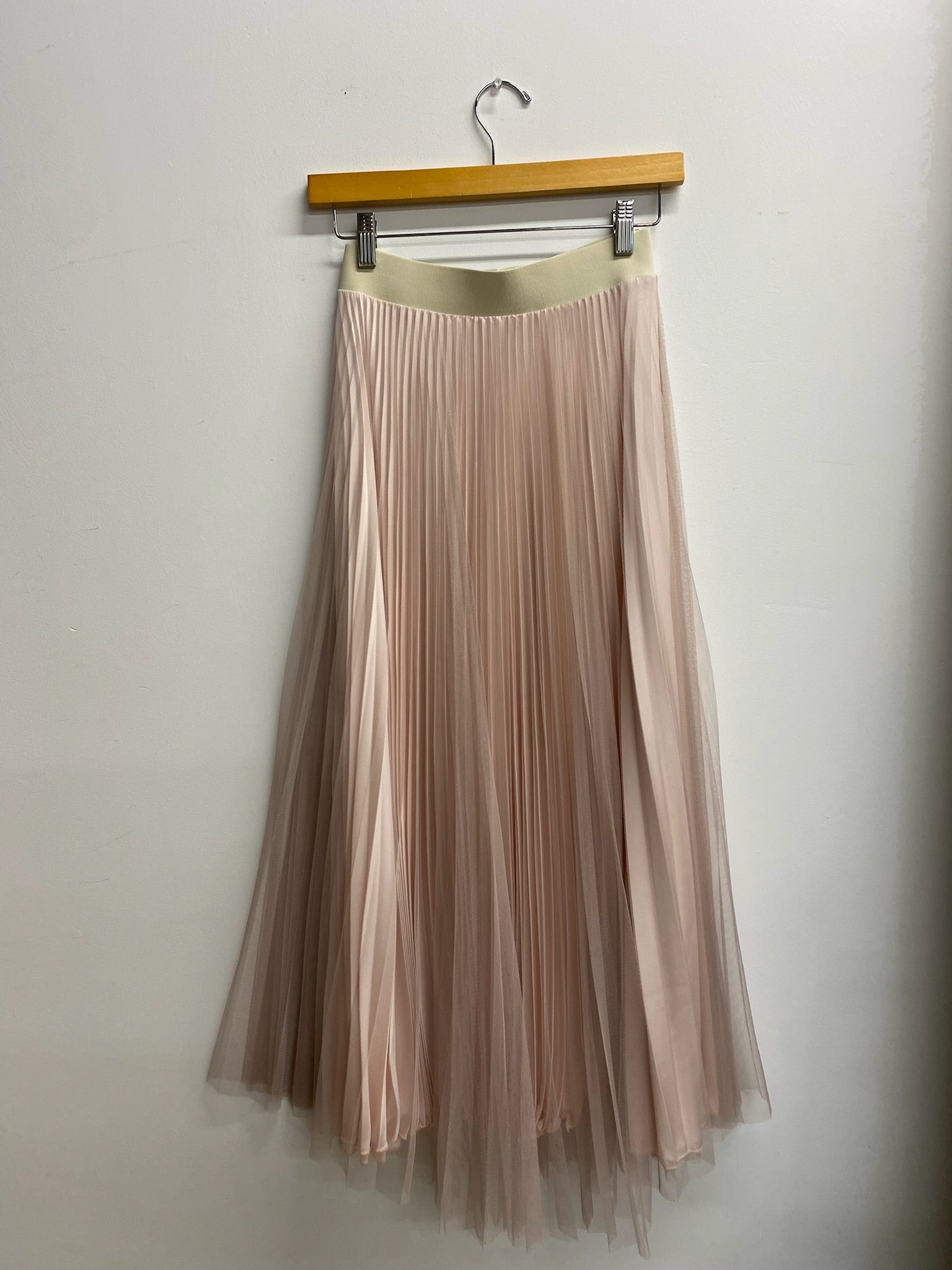 Mesh Satin Skirt