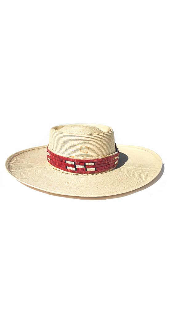 Charlie Horse Hat with  Quill Hatband